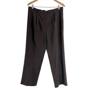Jones New York Brown Wool Dress Pants Size 16 Business Career Professional Work